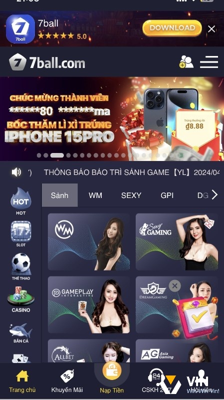 Sân chơi live casino của web cược có đa dạng các trò chơi phổ biến