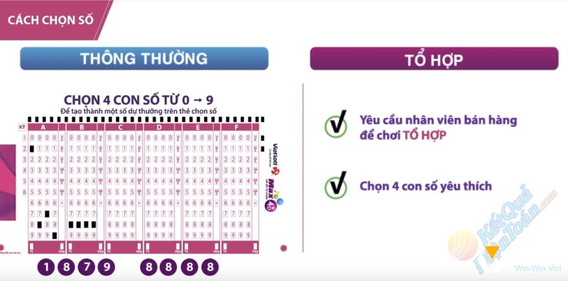 Cách chơi MAX 4D tổ hợp sẽ có nhiều bộ số hơn để chơi