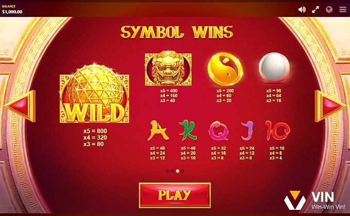 Biểu tượng quả cầu vàng đóng vai trò là biểu tượng Wild trong Golden Offer